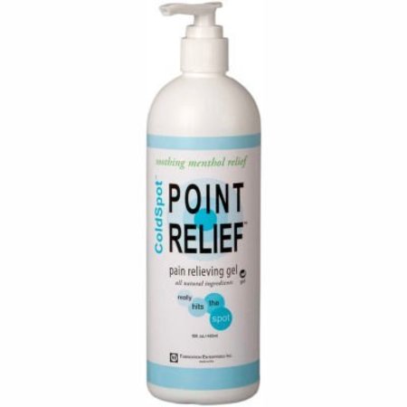 FABRICATION ENTERPRISES Point ReliefÂ ColdSpot Pain Relief Gel, 16 oz. Pump Bottle, Case of 24 11-0710-24